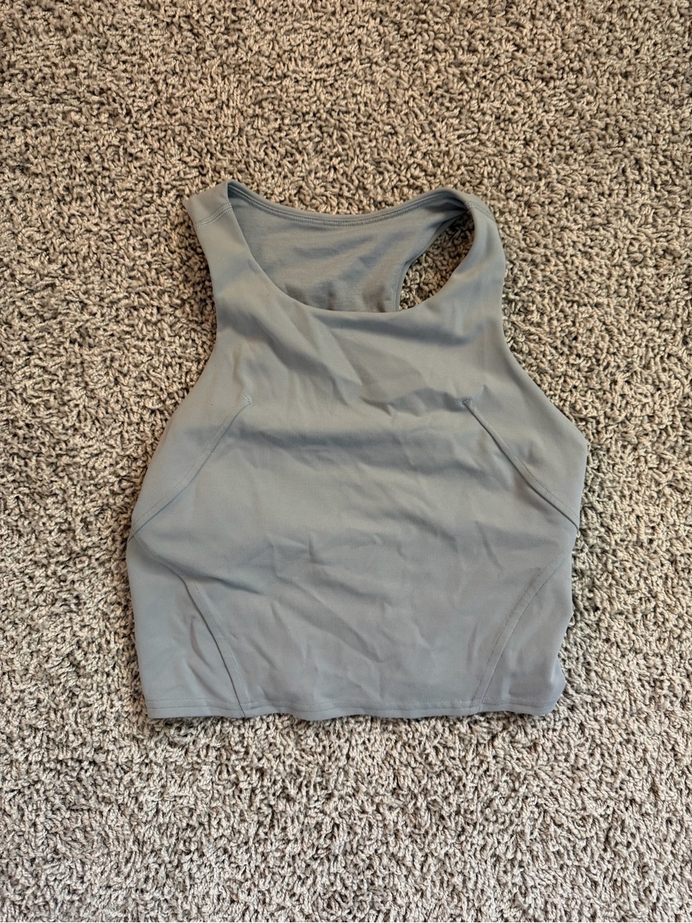 Lululemon Rhino Grey Wundertrain Razorback Tank